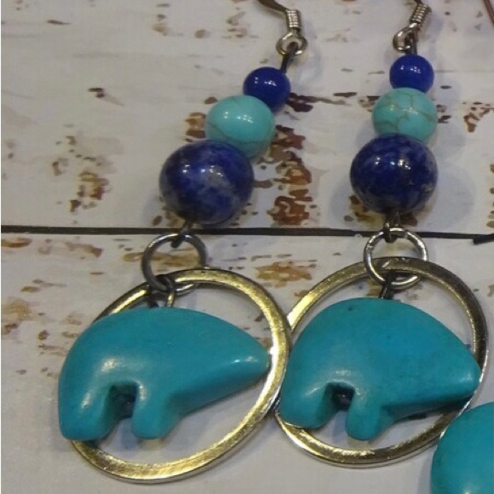 #70 Bear Earrings
